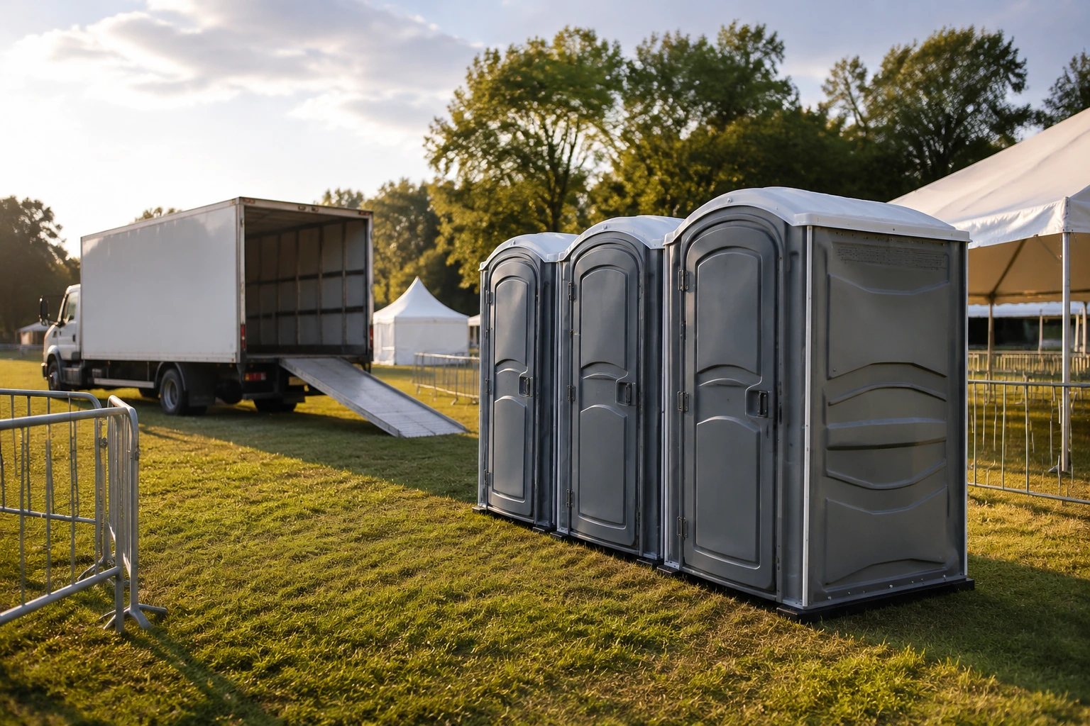 Portable restroom rental planning for Fairfield, AL